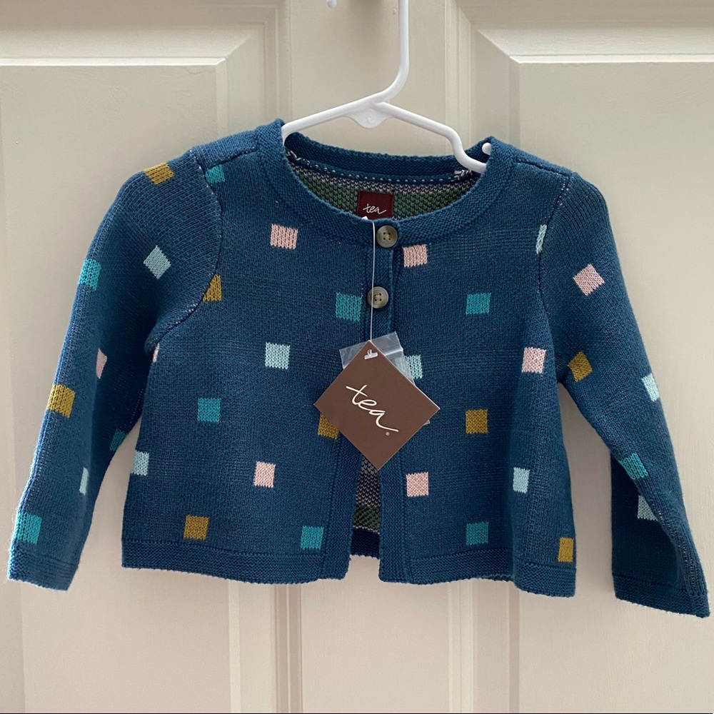 NEW Tea Collection Coriandoli baby cardigan - Picture 2 of 2